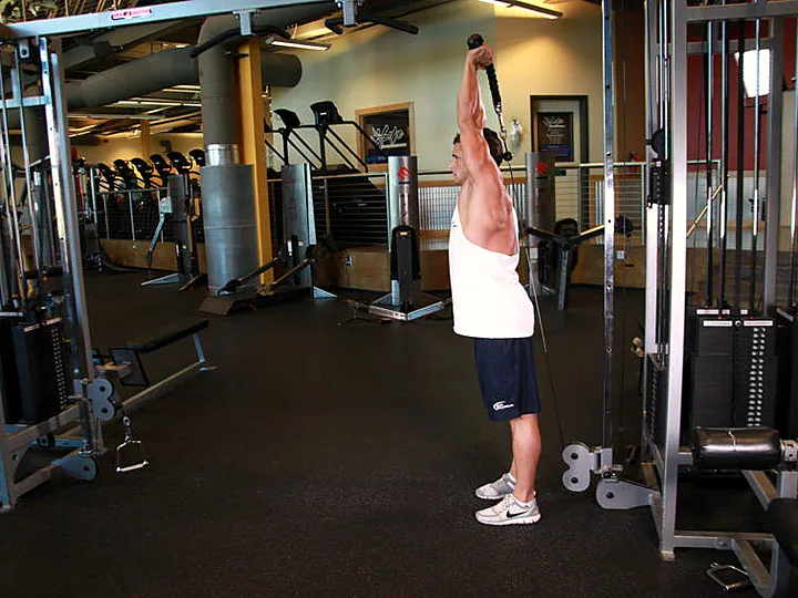 Overhead Cable Triceps Extension
