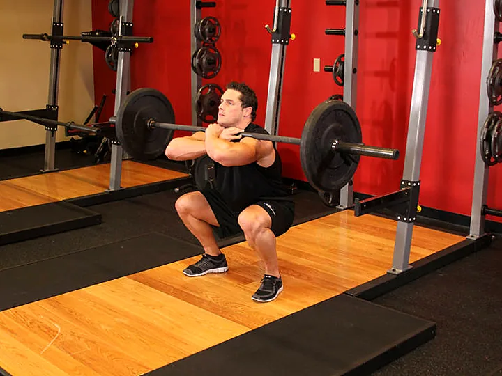 Front Squat: end position